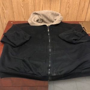 Fleece lined C. E. Schmidt zip front hoodie